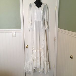 70s Gunne Sax Style Wedding Dress